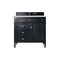 James Martin Vanities Brittany 36in Single Vanity, Black Onyx w/ 3 CM Ethereal Noctis Quartz Top 650-V36-BKO-3ENC - alternate 1